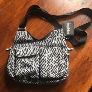 Baggallini shoulder bag with chevron pattern